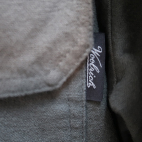 Woolrich Heavy Weight Chamois Flannel Shirt Gray Medium - Picture 6 of 12